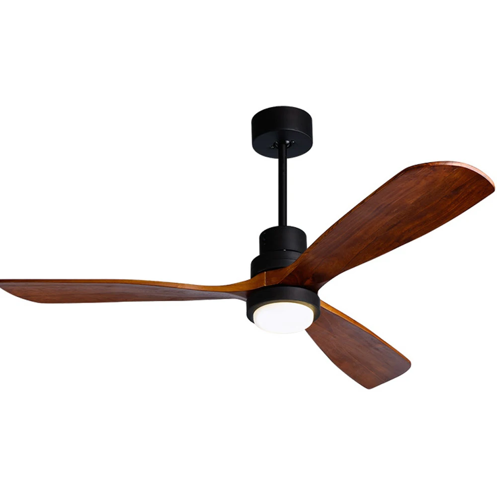 1stshine ventilador de techo con luces Европейский стиль 52 дюймов низкое напряжение энергоэффективность твердое дерево лезвие потолочный вентилятор