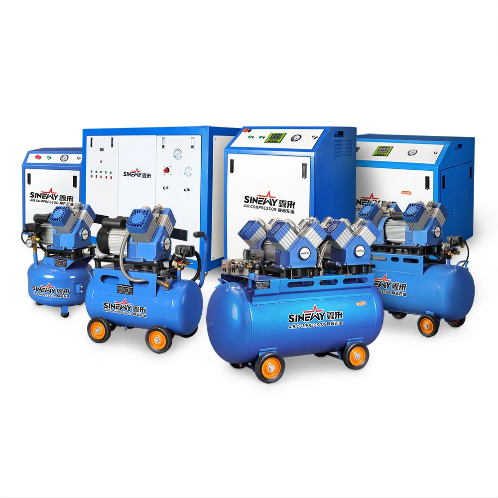 
 Бесплатный образец, комбинированные бесшумные поршневые безмасляные воздушные компрессоры по лучшей цене  