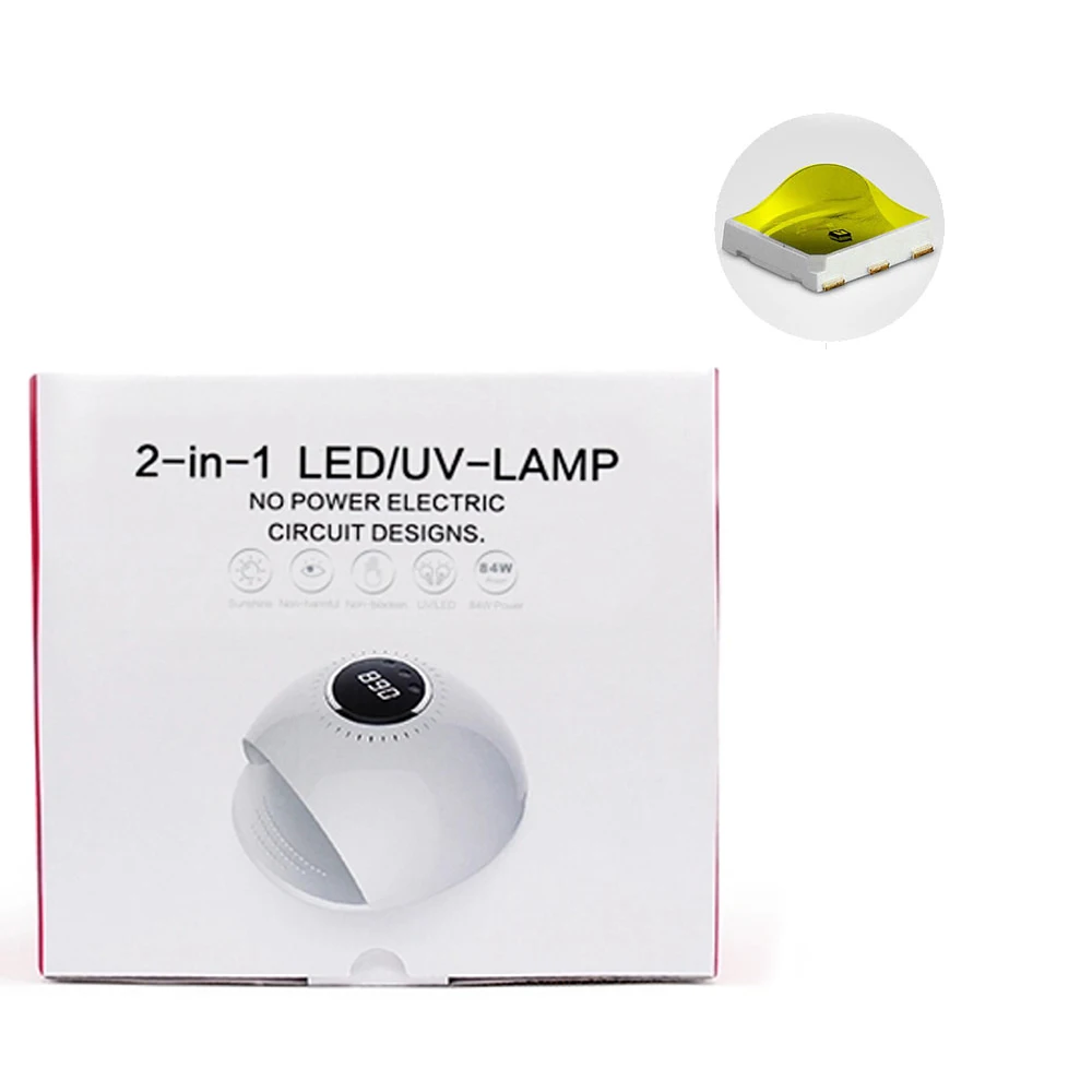 2019 New Design Professional Round Led Uv Nail Lamp Dryer with 84w