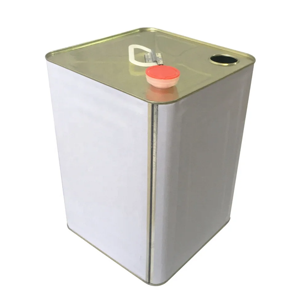Custom square Tin Can 18 Liter with Plastic or Metal Handle