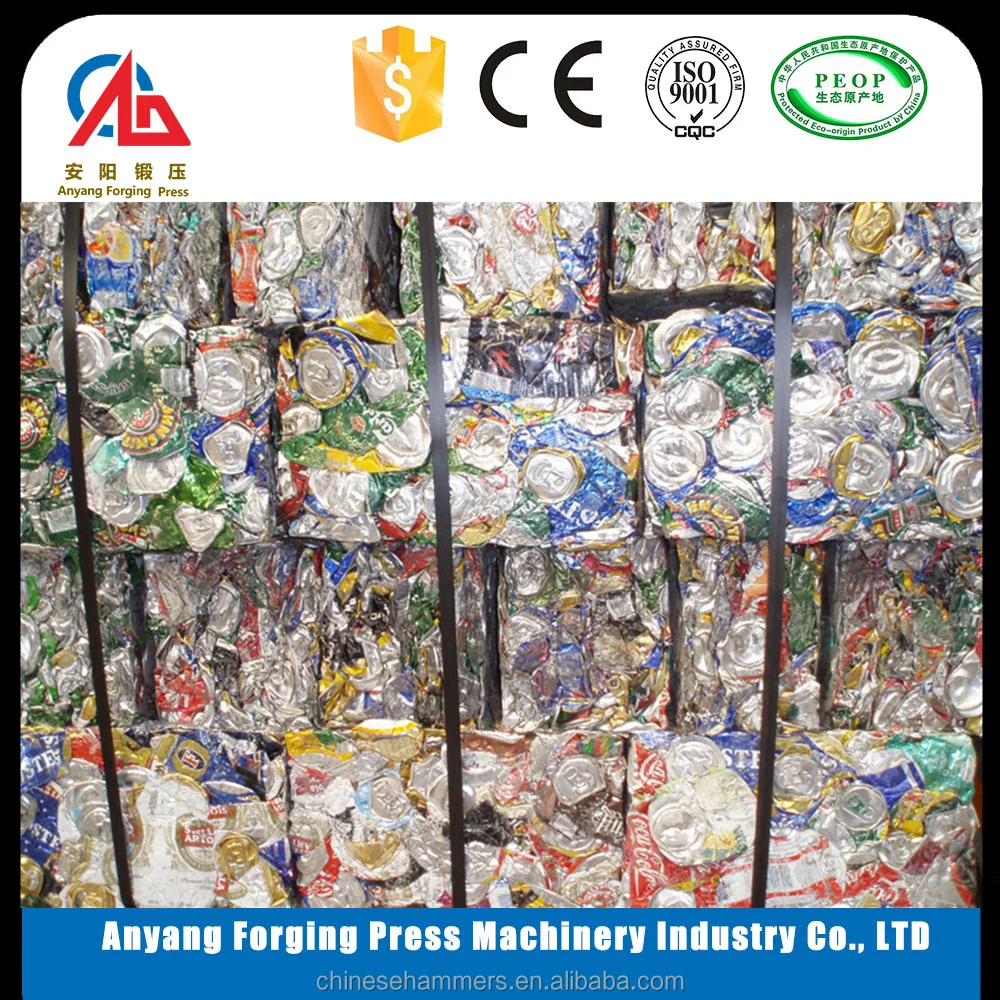 Высококачественный пресс-подборщик металла для переработки алюминиевых банок