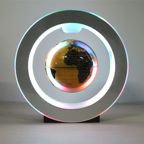 4-дюймовый Магнитный Плавающий глобус со светодиодными огнями высокое вращение свет антигравитационный Глобус