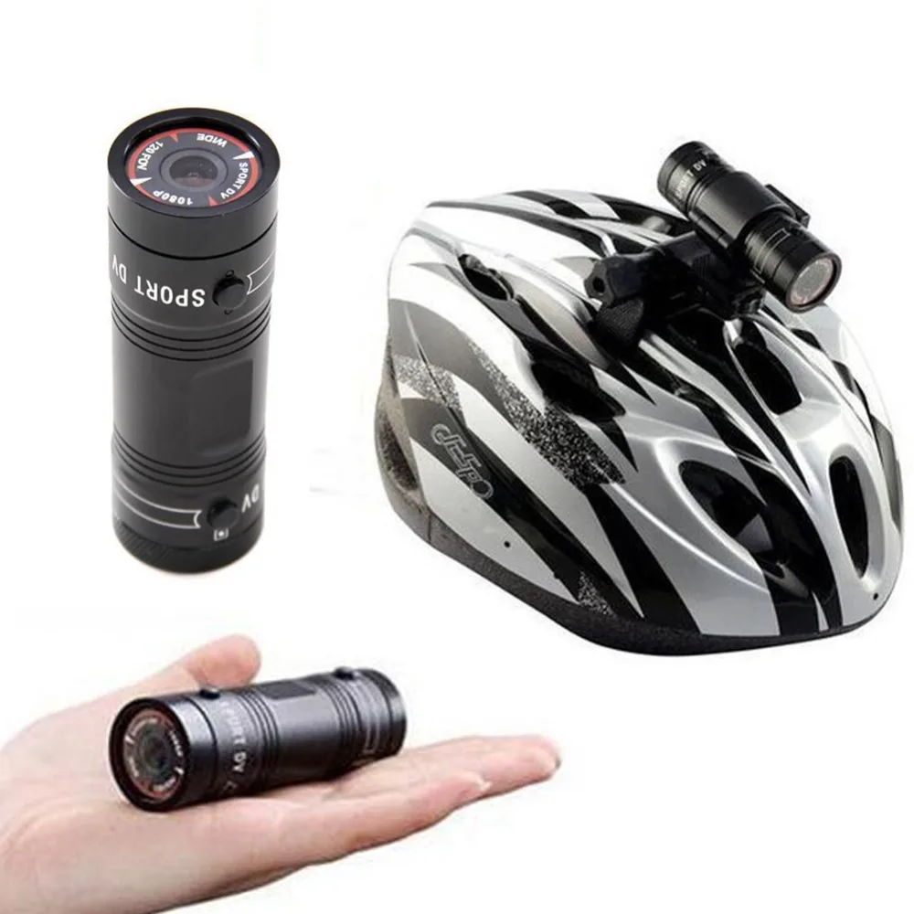 Ultra Slim Helmet Action Camera F9 Full HD 1920*1080 30FPS Mini Sports DVR  for Outdoor Activities 680mA Li-Battery