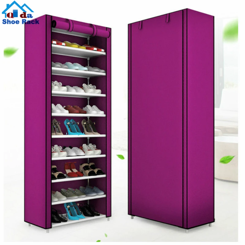 Multi-Layer Shoe Rack with Handbag Storage Size: 3 Column 7 Layer