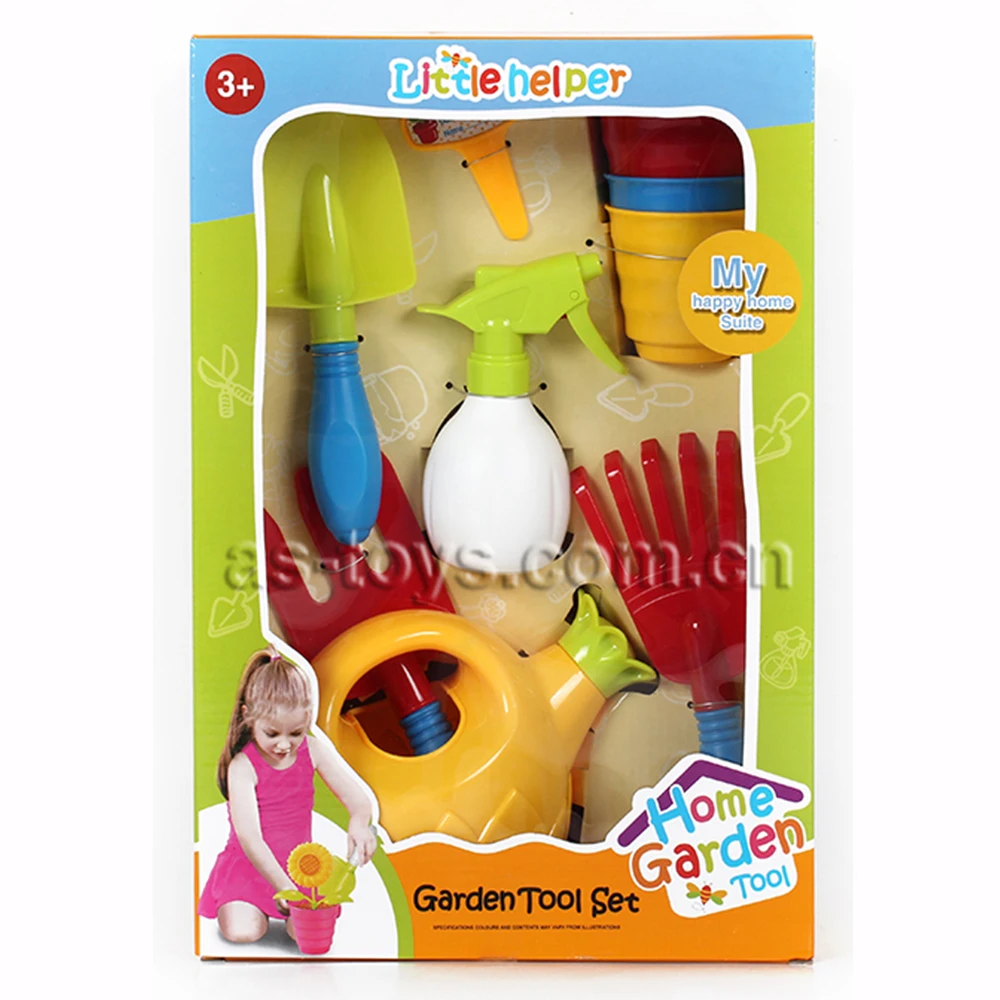 Пластиковый мини садовый бонсай игрушечный набор инструментов для детей