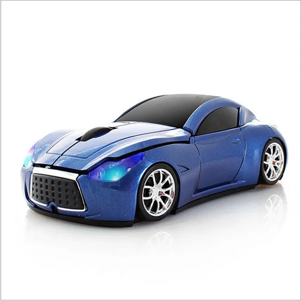 Customized 3D Car Shape Optical Wireless Computer Mouse Ergonomic Backlit 2.4GHz USB Interface Battery Laptops Desktops Stock