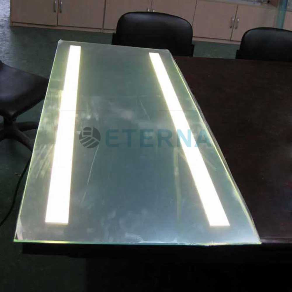 Salon Rectangle LED Lighted Decorative Makeup Wall Mirror