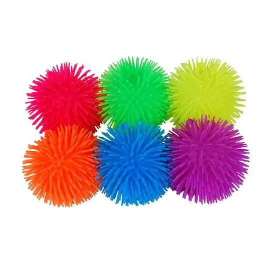 Flashing Light Spiky Puffer Ball Toys - Buy Tpr Soft Squishy Worm ...