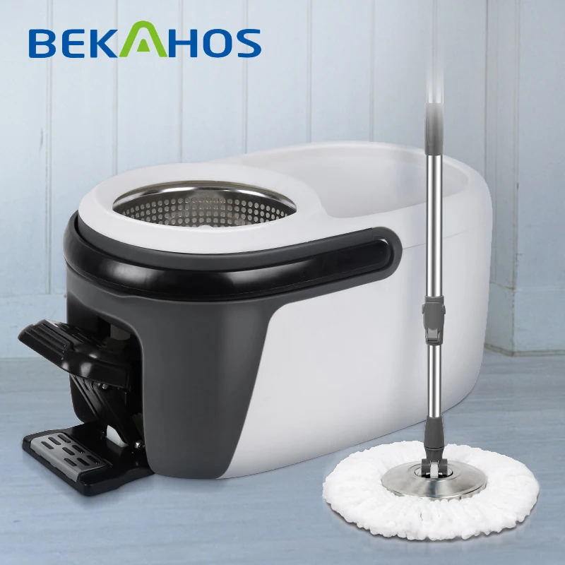 Экологически чистая и пластиковая швабра BEKAHOS с ведром для швабры