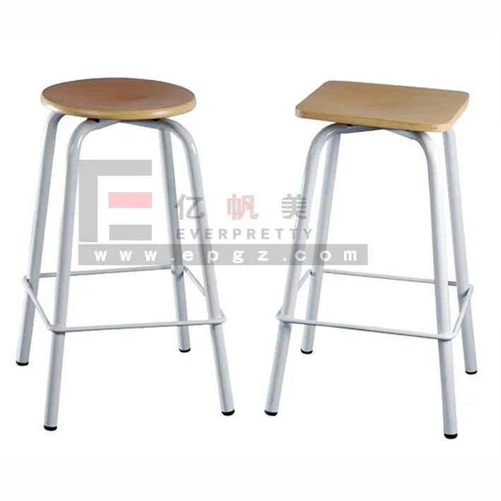 VINTAGE STACKING STOOLS LAB STOOLS WITH TIMBER SEAT 