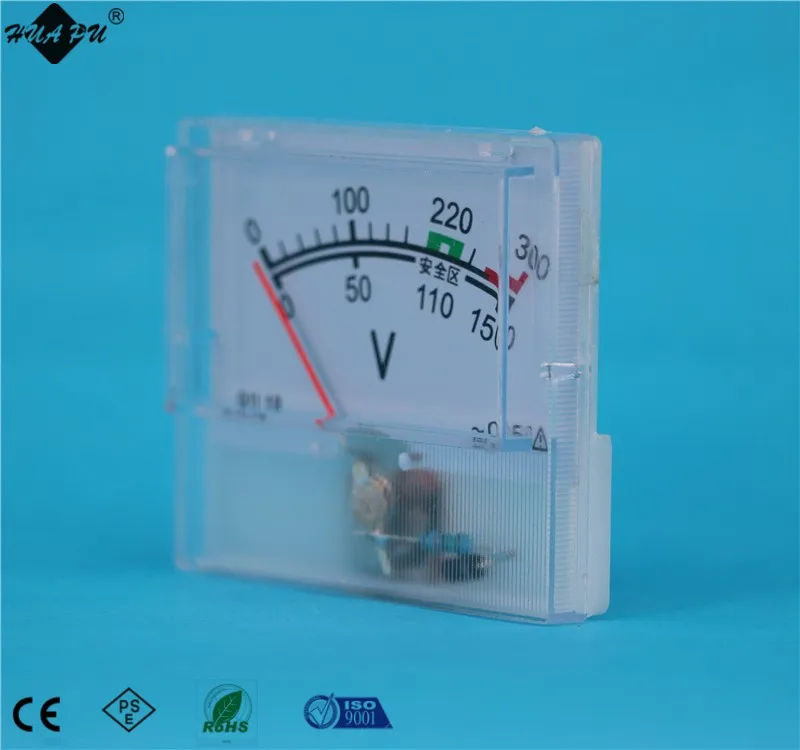 Аналоговый дисплей Перемещение тип катушки мини panel meter вольтметр ПЕРЕМЕННОГО ТОКА 0-300 В