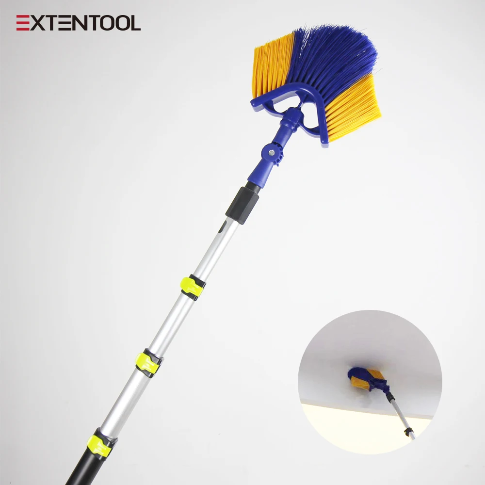 extenclean telescopic gutter cleaning brush with