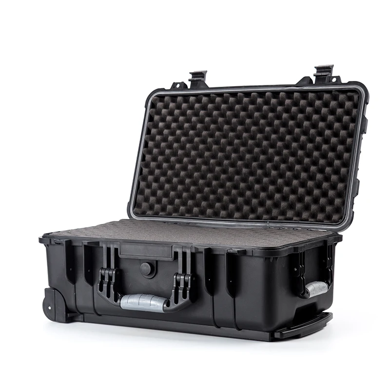 Waterproof Plastic Case  Hard Carrying Custom Made  Black Transport Box  with Lock