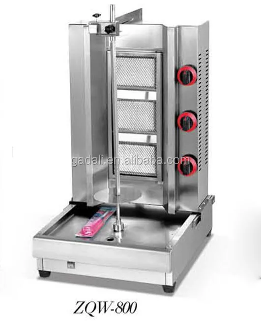 Excellent Quality 3 Layers Small Coal Gas Chicken Shawarma Machine Price