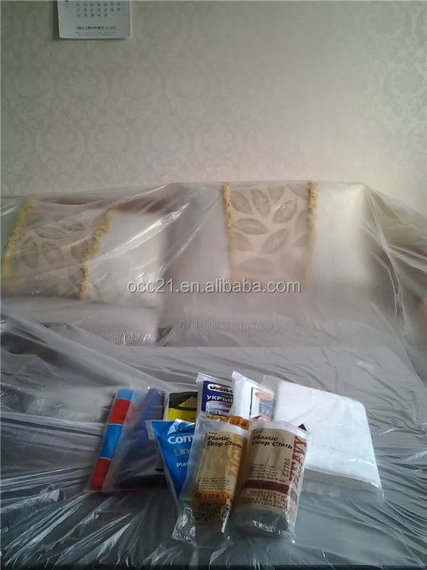 Clear Plastic Decorating drop sheet