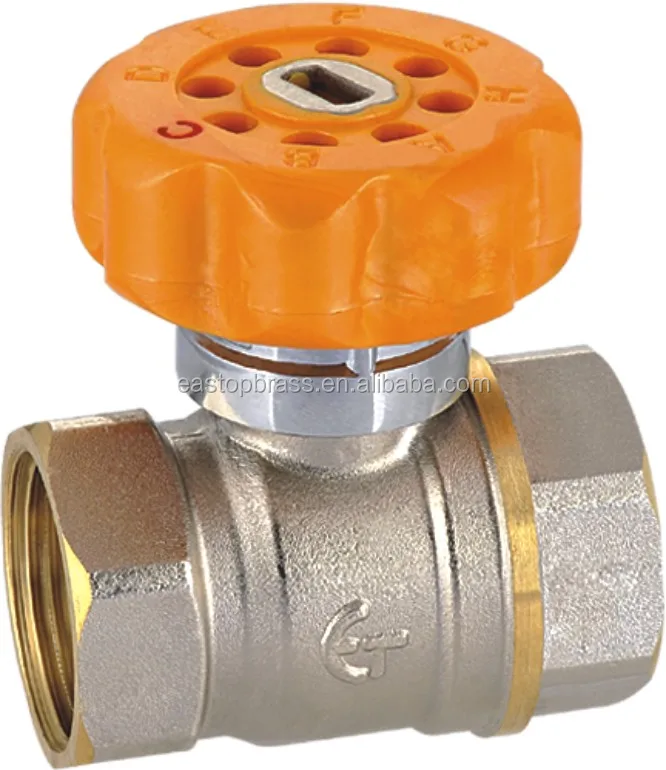 forged magnetic brass ball valve with lock