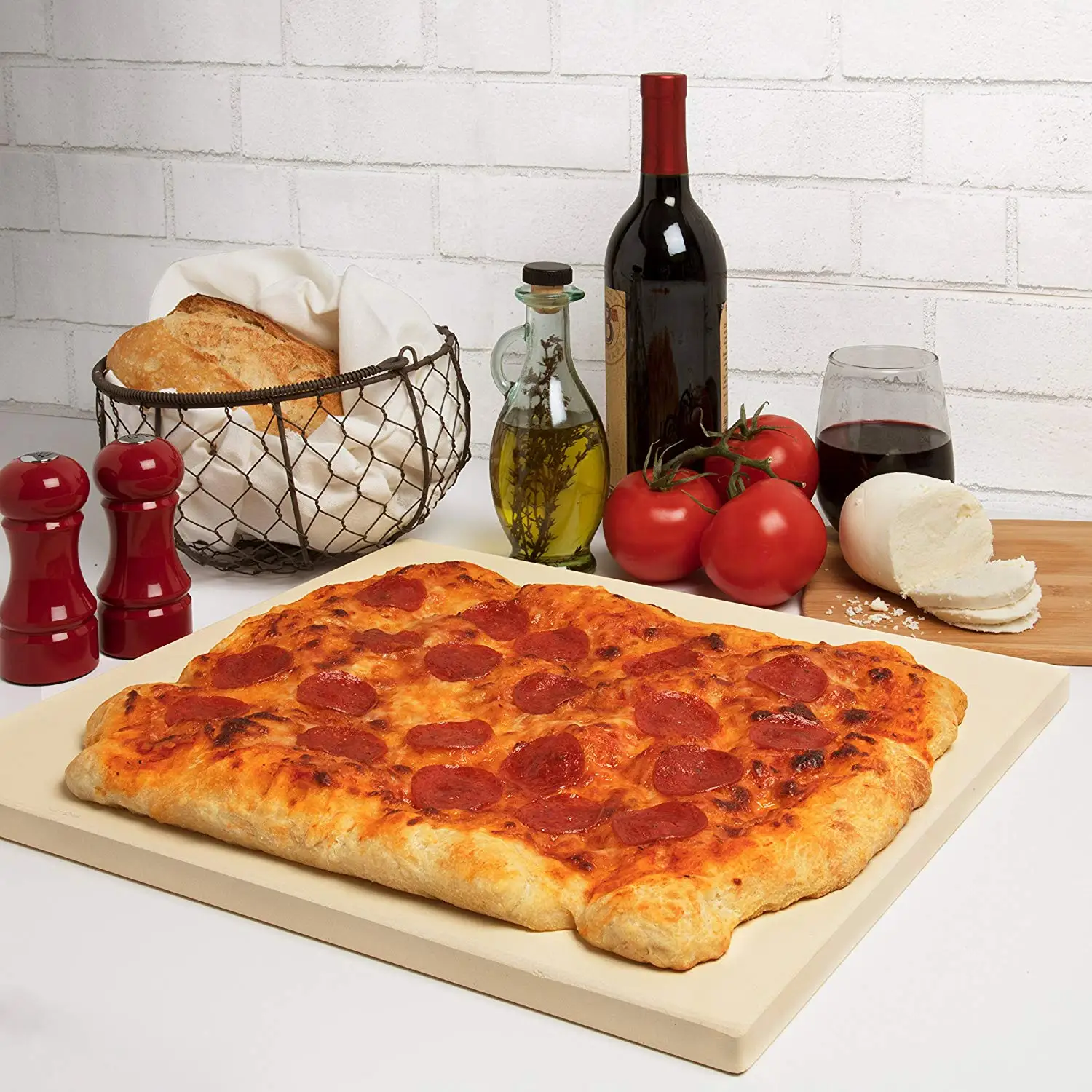 Piedra Refractaria Para Horno De Pizza,Piedra Rectangular Resistente Al  Calor De 380x300x15mm - Buy Horno De Pizza De Piedra De Lava,Italiano  Piedra De La Pizza,Cordierita Piedra De La Pizza Product on Alibaba.com