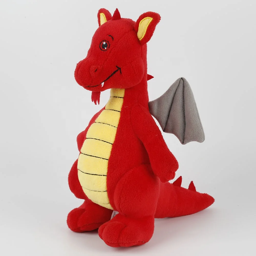 Customizable Fiery Dragon Stuffed Animal Toy Super Soft Plush with PP Cotton Filling High Quality