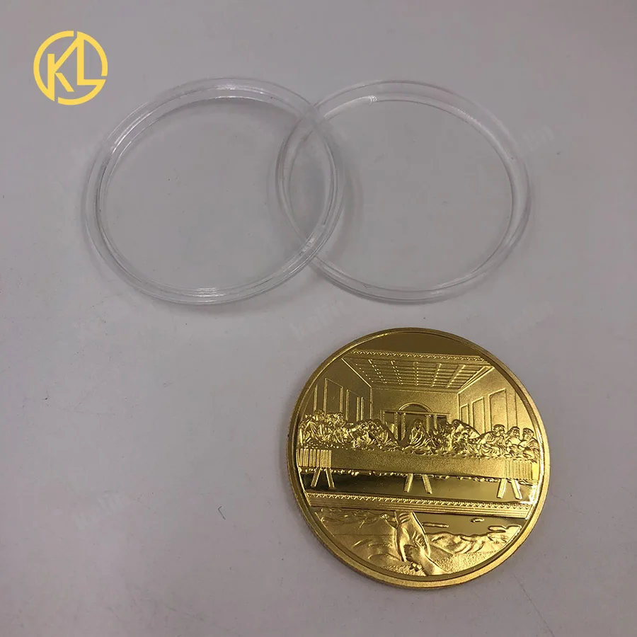 예수 최후의 만찬 기념 챌린지 코인 기독교 금 프로모션 이벤트 기념 코인 선물 컬렉션
