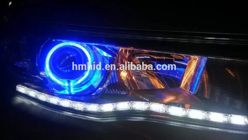 LED Crystal Tear Eye 60cm DRL Daytime Running Light Turning Color Guide Double Colour Flowing Stretchable Lamp LED Lamp Strip