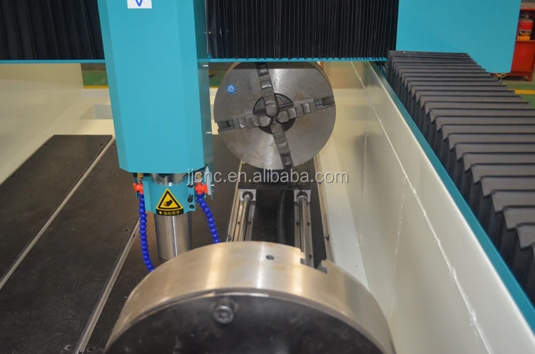 4 Axis 3D Stone CNC Router Rotary Axis High Wall for Marble Granite Quartz  Sand Stone Wall  Decoration CNC Sculpture Machine