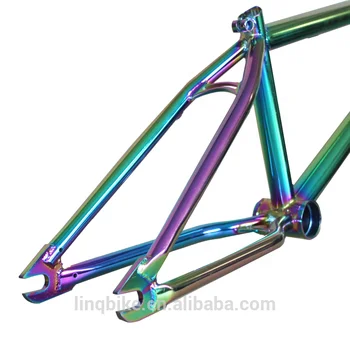 ヨークフェロー4130 クロモリBMXフレーム カスタマイズカラフルレインボー4130フルクロモリ20