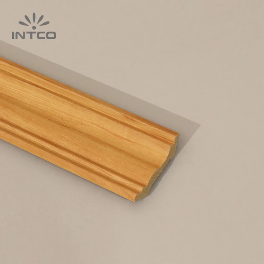 INTCO Quick Install Waterproof Wood Color PS Interior Decor Ceiling Cornice