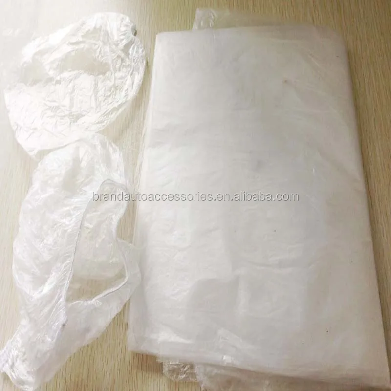 LDPE White Color Disposable Car Seat Cover for Front Seat Plastic Car Seat Covers