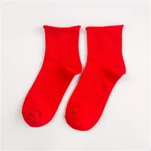 Women s Cotton Sock Casual Sweet Candy Calcetines Brief Fashion Solid Korean Style Socks For Women