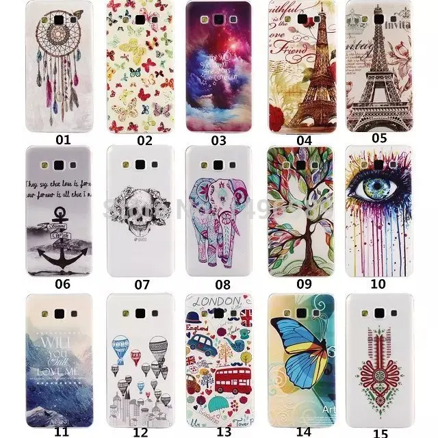 Source Silicon TPU Back Cover Case For Samsung Galaxy A5 A7 A3 A5000 S4 Horse Deer Tower Skull Rose Skull on m.alibaba.com