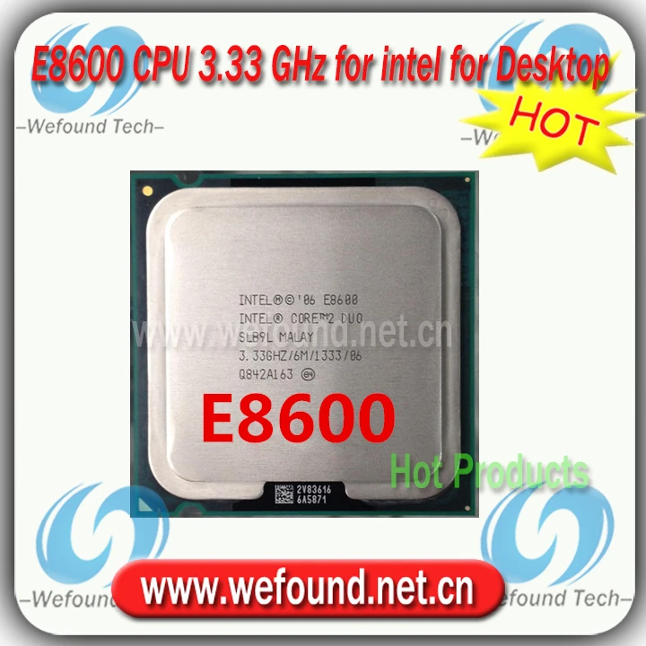 Intel core 2 duo e8600. Core 2 Duo e8600.