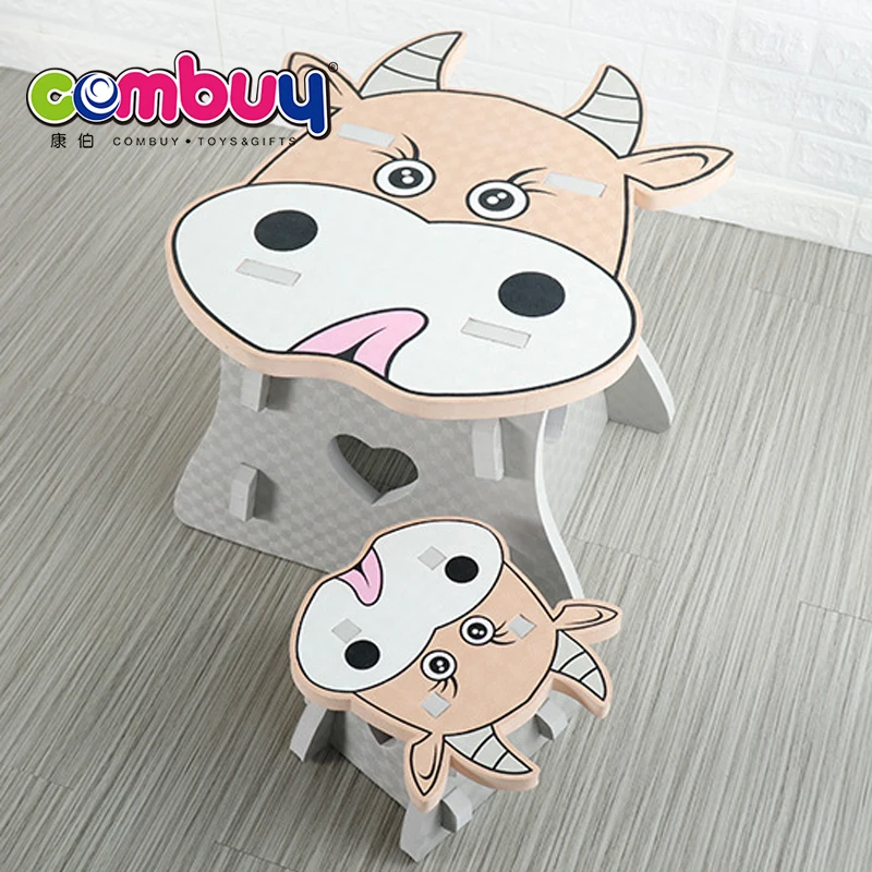 Cow Kids Set Assemble Puzzle Foam Table and Eva Chair