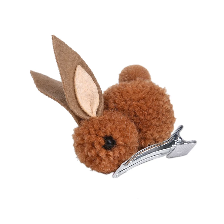 Новейший дизайн, милые детские заколки для волос в форме кролика для девочек