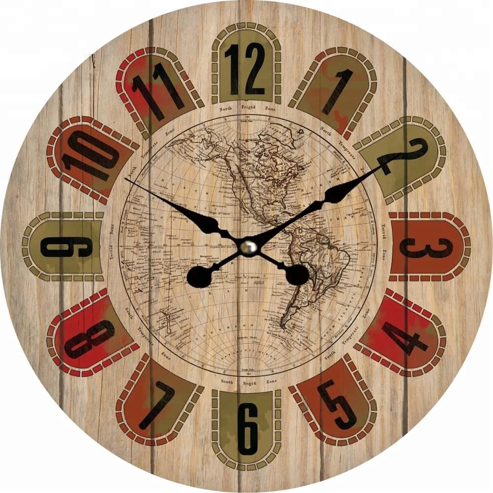 Best Price World Map Design Mdf Wooden Wall Clock For Interior And Home Decor Buy World Map Wall Clock