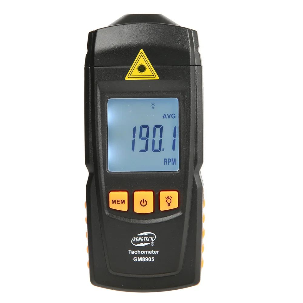 Handheld LCD Digital Photo Laser Tachometer Non Contact Tach Tool RPM Tester 