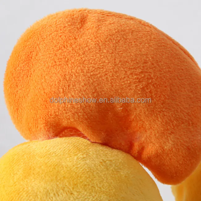 Cheap Plush and Stuffed Orange Elephant Toys with Big Ears Wholesale Cute Custom LOGO Stuffed Soft Toy Yellow Elephant Plush