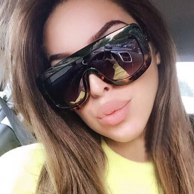 Retro Custom Square Oversized Steampunk Sunglasses for Women Men