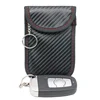 Black carbon car key pouch