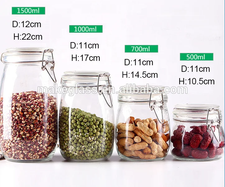 LARGE Glass Containers for Food Storage with Locking