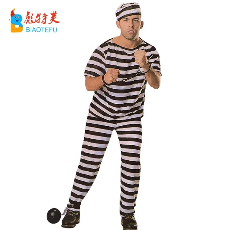 男性用ハロウィン低品質カーニバルパーティーストリップ囚人コスプレ衣装在庫あり Buy 囚人衣装 剥奪囚人コスプレ衣装囚人男性 Product On Alibaba Com