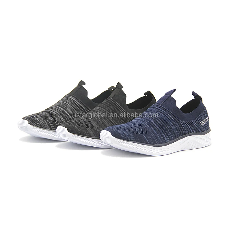 Brand Customized Lightweight EVA Outsole Without Lace Casual Sneakers Fitness Walking Style Shoes for Men