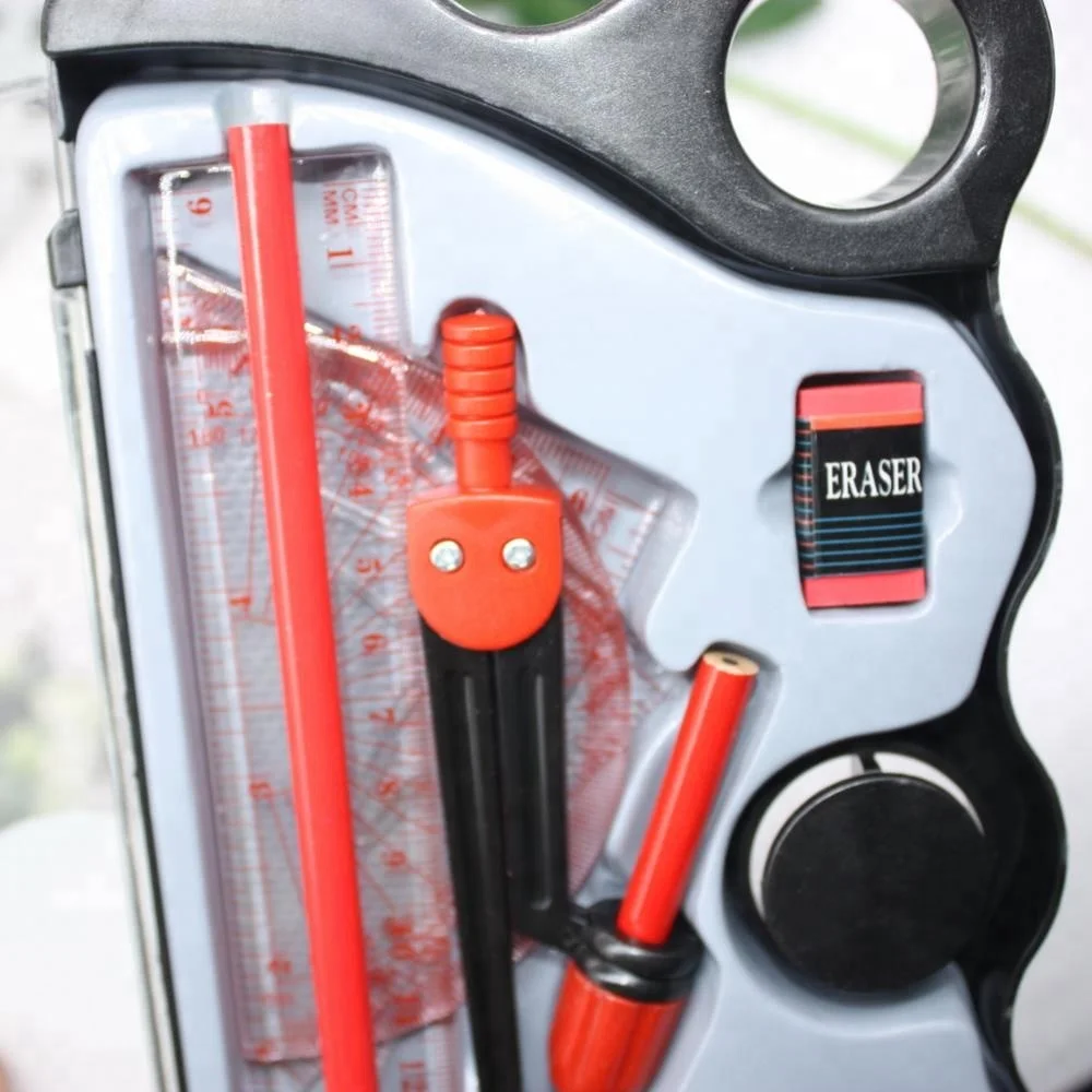 Набор цветных пластиковых компасов для рисования