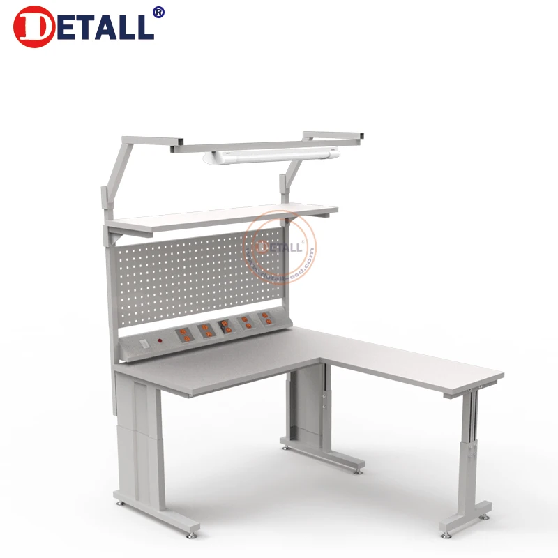 Electronic Technician Esd Multifunctional Computer Repair Work Bench Corner Workbench