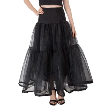 Grace Karin Women's 2 Layers Vintage Retro Dress Crinolin Petticoat Organza Skirt