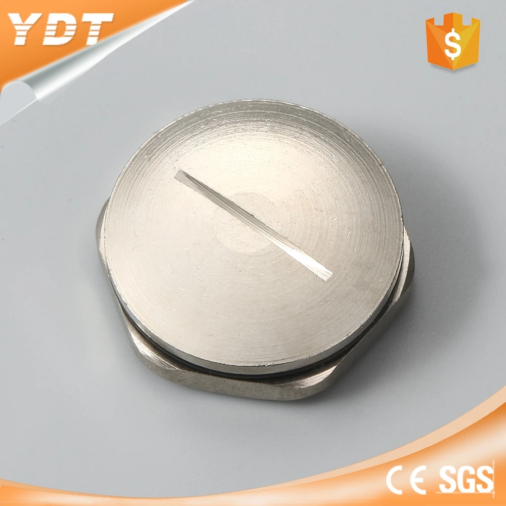 Brass Cable Plug Hexagon Screw Plug Cover Gland Blind Plugs Explosion Proof Nickel Plated Cable Glands Wiring Accessories