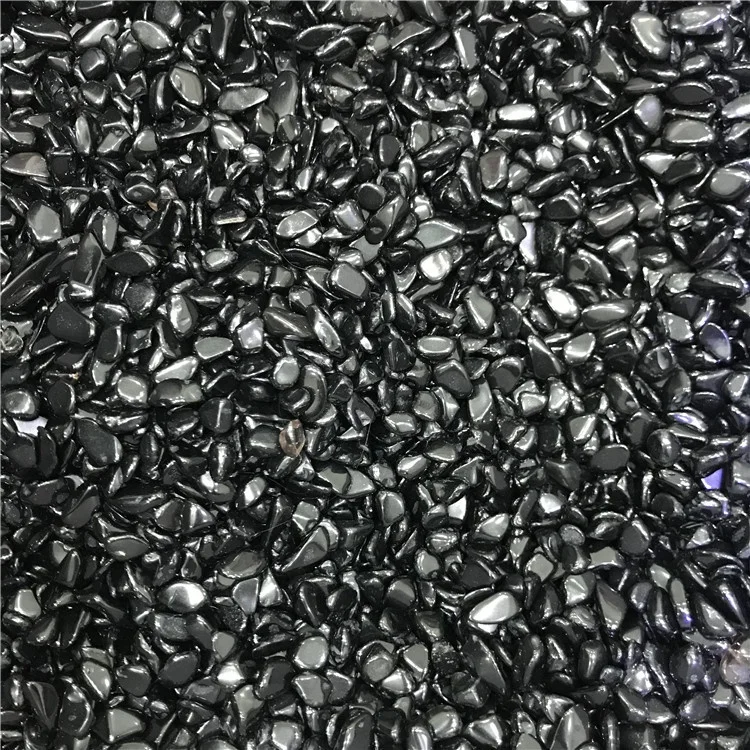 Natural Black Obsidian Gravel Quartz 