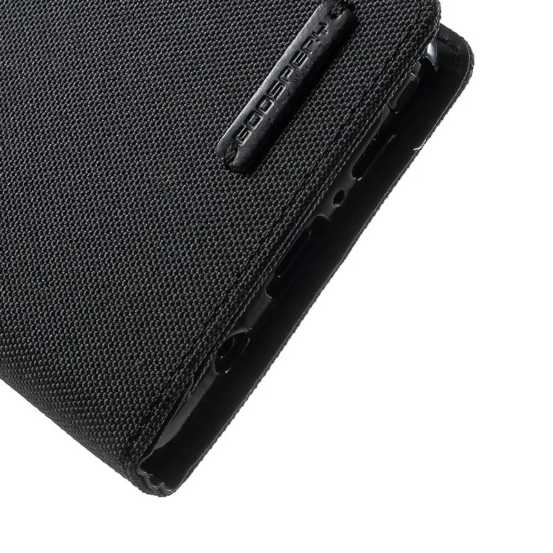 GSCASE Factory Price Mercury Goospery Canvas Diary Leather Cover Flip Cases for Samsung Galaxy S24 Ultra