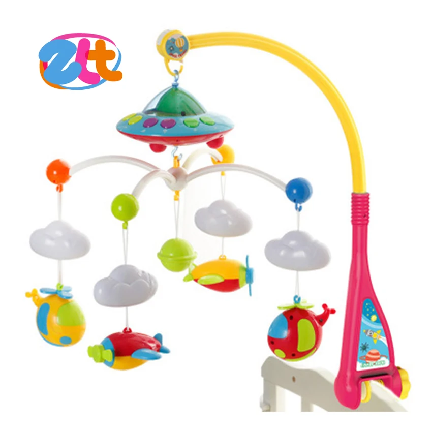 
 Музыкальный проекционный игрушечный войлочный детский мобиль для детской кроватки  