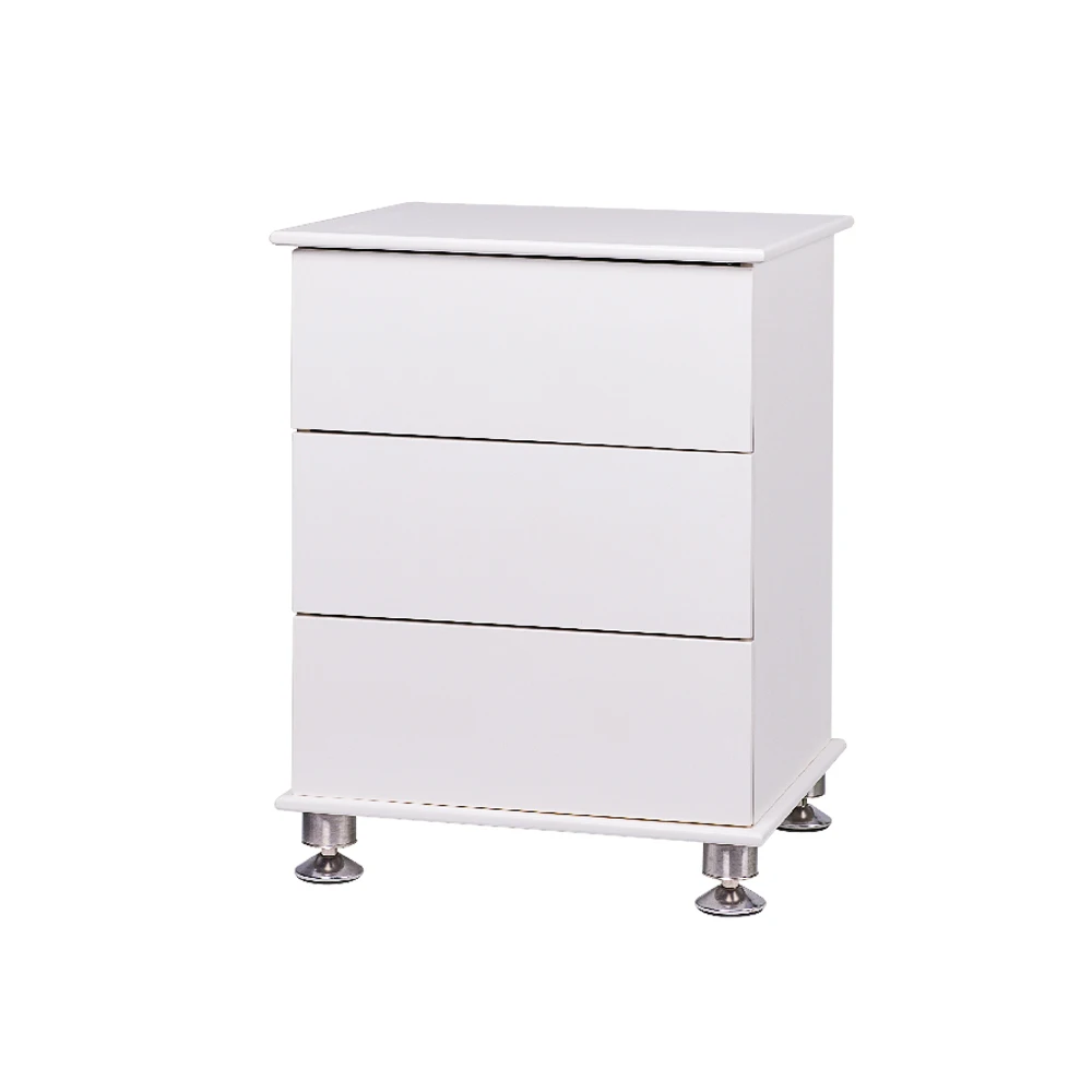 Contemporary Cheap White Ivory Cream High Gloss 3 Drawer Accent Bedside Table Buy 3 Drawer Bedside Table Cheap Bedside Table White Bedside Table Product On Alibaba Com