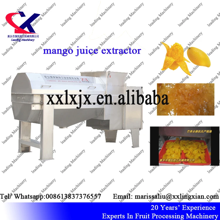 Proceso de Fabricación De jugo de Mango Extractor Industrial de gran